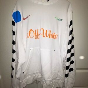 Nike lab x OFF-WHITE Mercurial NRG X Hoodie Black Graphic Men's Sweater